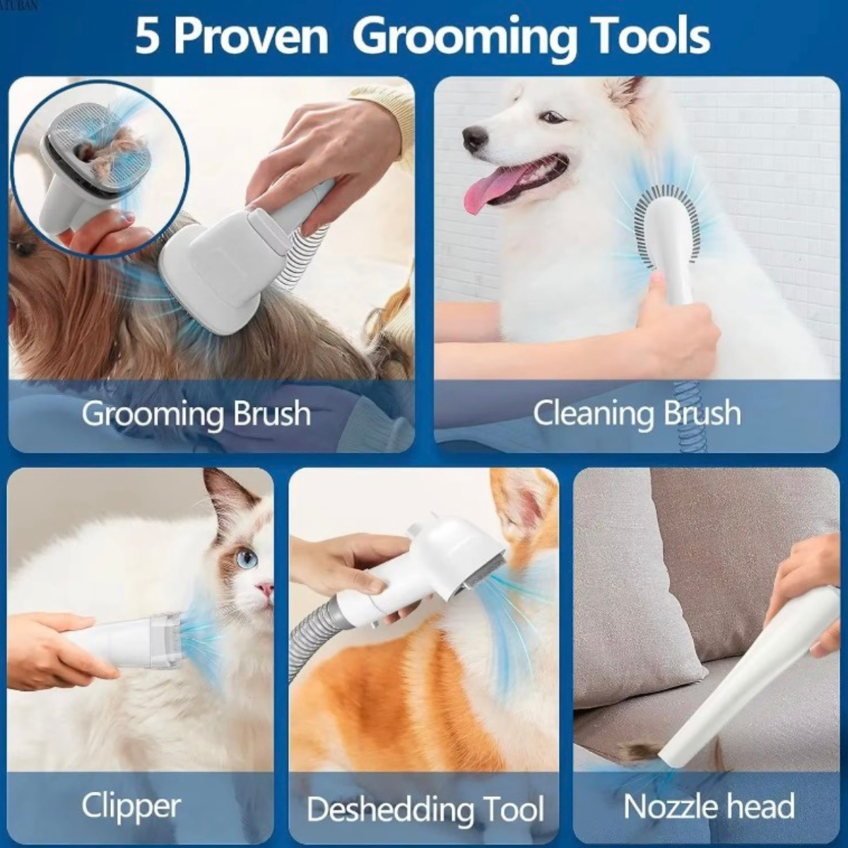 5 in 1 Grooming Vacuum